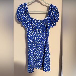 NWT Forever 21 Floral Blue Sundress Medium